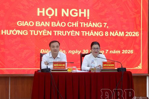 Giao ban báo chí tháng 7, định hướng tuyên truyền tháng 8