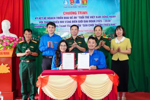 Ký kết phối hợp triển khai Đề án đồng hành cùng thanh thiếu nhi vùng biên giới giai đoạn 2025 - 2030