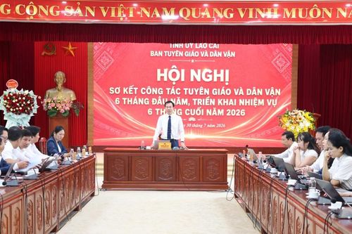 Ban Tuyên giáo và Dân vận Tỉnh ủy gặp mặt kỷ niệm 96 năm Ngày truyền thống ngành Tuyên giáo của Đảng và sơ kết công tác tuyên giáo, dân vận 6 tháng đầu năm 2026