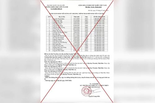 Đại học Quốc gia Hà Nội cảnh báo giả mạo lừa đảo sinh viên