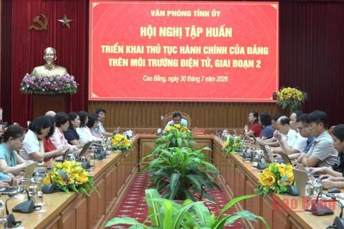 Tập huấn triển khai thủ tục hành chính của Đảng trên môi trường điện tử giai đoạn 2