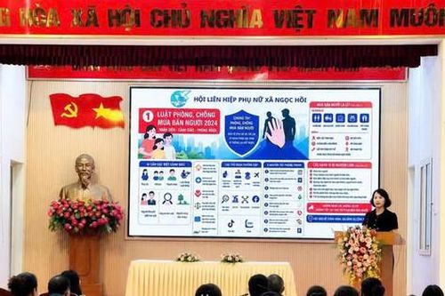 Hội Liên hiệp Phụ nữ xã Ngọc Hồi nâng cao kỹ năng phòng ngừa tội phạm mua bán người