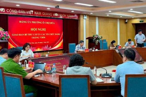 Phường Ô Chợ Dừa triển khai nhiệm vụ trọng tâm tháng 8-2026
