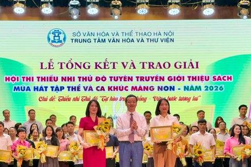Trao 101 giải tuyên truyền giới thiệu sách, múa hát tập thể, ca khúc măng non