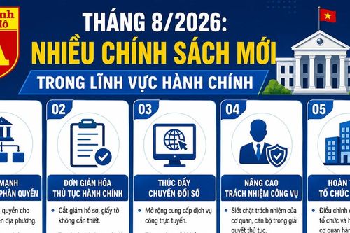 5 điểm mới đáng chú ý trong chính sách hành chính từ tháng 8/2026
