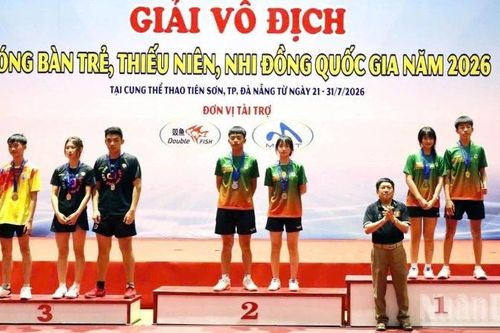 Lâm Đồng đoạt nhiều huy chương tại Giải vô địch bóng bàn trẻ quốc gia năm 2026