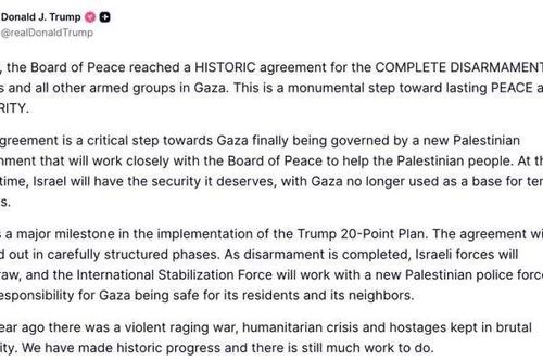 Mỹ công bố thỏa thuận giải giáp hoàn toàn Hamas