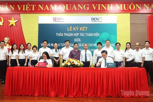 BIDV Hà Giang và VDB Tuyên Quang ký kết Thỏa thuận hợp tác toàn diện