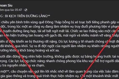 Đồng Tháp: Xác minh tài khoản phát tán thông tin xuyên tạc về CSGT