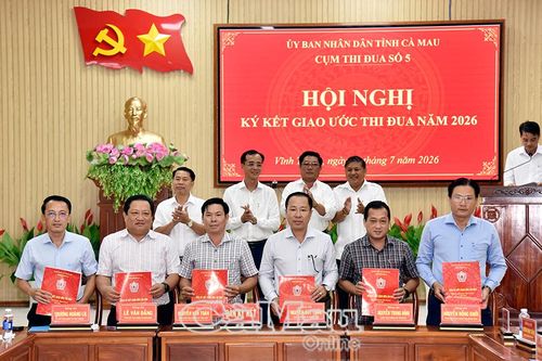 11 xã thuộc Cụm thi đua 5 ký kết giao ước thi đua năm 2026