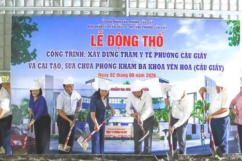 Phường Cầu Giấy khởi công chuỗi công trình nâng cao năng lực y tế cơ sở