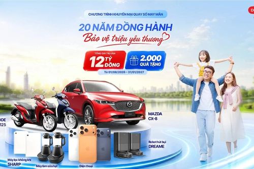 Nhiều giải thưởng trong chương trình '20 năm đồng hành bảo vệ triệu yêu thương'