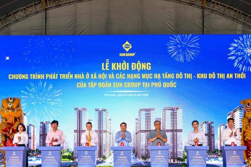 Sun Group đầu tư 40.000 tỷ đồng phát triển gần 50.000 căn nhà ở xã hội, nhà cho thuê tại Phú Quốc