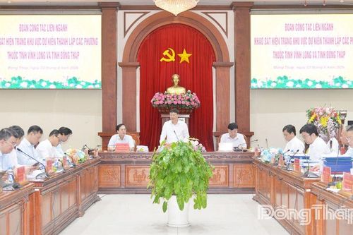 Đoàn công tác liên ngành làm việc với tỉnh Vĩnh Long và Đồng Tháp