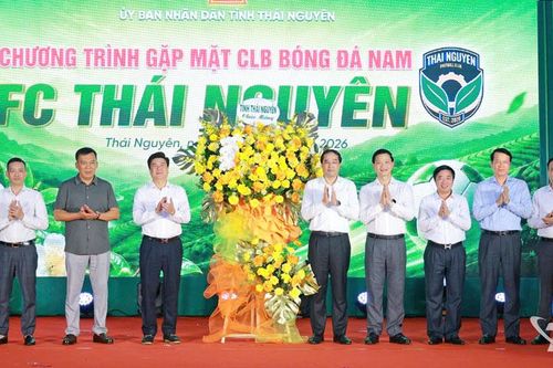 Lãnh đạo tỉnh gặp mặt, động viên Câu lạc bộ Bóng đá nam Thái Nguyên