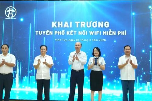 Phường Vĩnh Tuy phủ sóng wifi miễn phí, hiện đại hóa điều hành