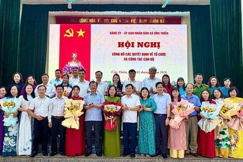 Ứng Thiên kiện toàn sắp xếp hệ thống trường học và cán bộ quản lý giáo dục