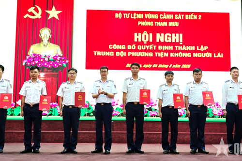 Vùng Cảnh sát biển 2 thành lập Trung đội Phương tiện không người lái
