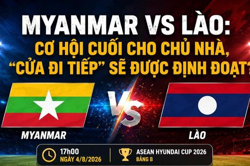Myanmar vs Lào (17h00 ngày 4/8): Cơ hội cuối cho chủ nhà, 'cửa đi tiếp' sẽ được định đoạt?