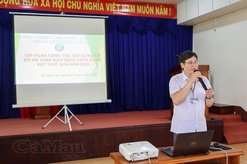 Tập huấn xây dựng cơ sở an toàn dịch bệnh trên động vật thủy sản