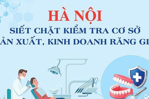Hà Nội siết chặt kiểm tra cơ sở sản xuất, kinh doanh răng giả