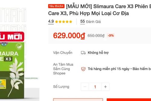 Yêu cầu Shopee, Lazada ngừng bán sản phẩm hỗ trợ giảm cân Slimaura Care x3