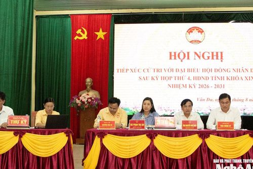 Đại biểu HĐND tỉnh tiếp xúc cử tri xã Vân Du sau Kỳ họp thứ 4, HĐND tỉnh khóa XIX