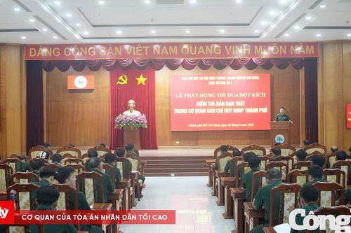 Phát động đợt thi đua đột kích kiểm tra bắn đạn thật năm 2026