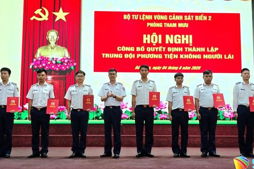 Vùng Cảnh sát biển 2 thành lập Trung đội Phương tiện không người lái