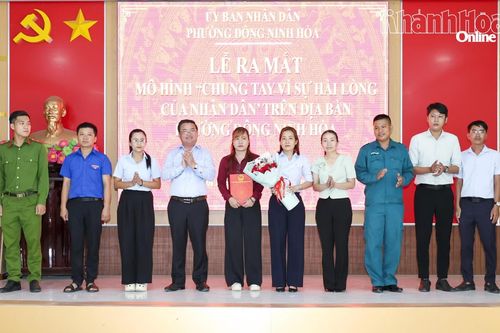 Phường Đông Ninh Hòa ra mắt mô hình 'Chung tay vì sự hài lòng của người dân'
