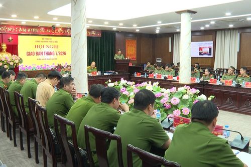 Công an thành phố Hà Nội giao ban công tác tháng 7/2026