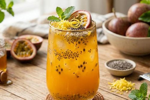 Công thức pha nước chanh leo hạt chia thơm ngon: Giảm cân, sáng da, chống lão hóa