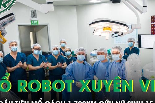 Lần đầu tiên Việt Nam mổ robot xuyên Việt cách 1.700km cứu nữ sinh 15 tuổi