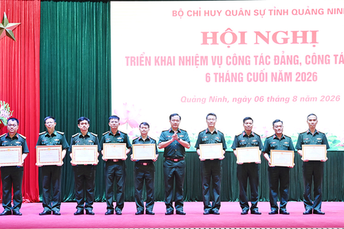 Bộ CHQS tỉnh Quảng Ninh triển khai nhiệm vụ công tác Đảng, công tác chính trị 6 tháng cuối năm 2026