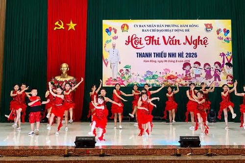 Sôi nổi Hội thi “Văn nghệ thanh thiếu nhi” phường Hàm Rồng hè 2026