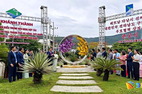 Phường Sơn Trà khánh thành công trình biểu trưng hữu nghị với huyện Gurye (Hàn Quốc)