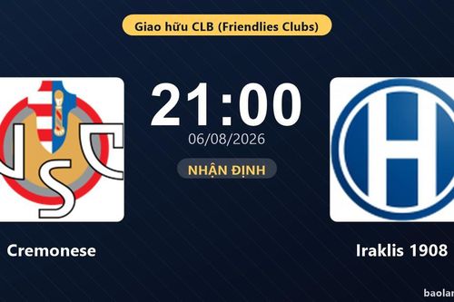 Trận Cremonese vs Iraklis 1908 bị hủy