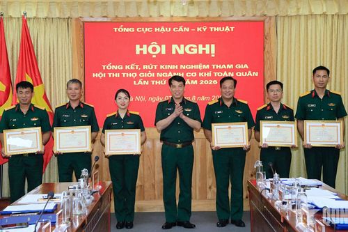 Tổng cục Hậu cần-Kỹ thuật rút kinh nghiệm tham gia Hội thi thợ giỏi ngành cơ khí toàn quân