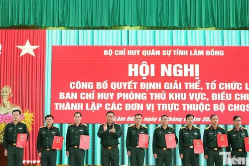 Lâm Đồng giải thể 5 Ban Chỉ huy phòng thủ khu vực