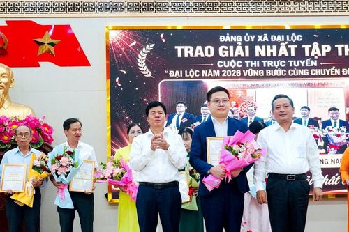 Cuộc thi trực tuyến 'Đại Lộc năm 2026 - Vững bước cùng chuyển đổi số':Bệnh viện Đa khoa khu vực miền núi phía Bắc Quảng Nam đoạt giải Nhất