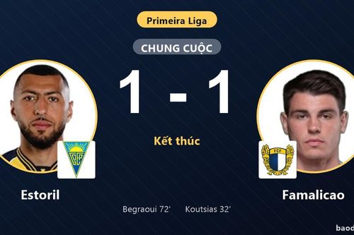 Begraoui gỡ hòa, Estoril chia điểm với Famalicao ở trận ra quân Primeira Liga