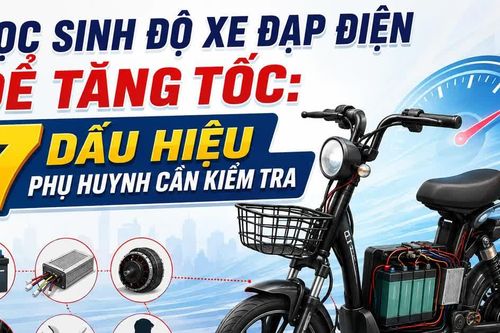 Infographic Học sinh độ xe đạp điện để tăng tốc: 7 dấu hiệu phụ huynh cần kiểm tra