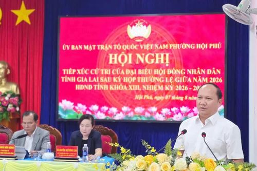 Tổ đại biểu số 5 HĐND tỉnh Gia Lai tiếp xúc cử tri phường Hội Phú và An Phú