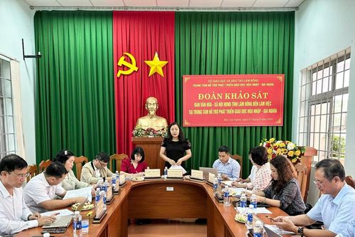 Ban Văn hóa - Xã hội HĐND tỉnh Lâm Đồng khảo sát thực hiện chính sách giáo dục hòa nhập