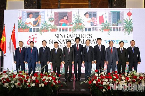 Đồng chí Bí thư Tỉnh ủy Trần Huy Tuấn dự Lễ kỷ niệm Quốc khánh Singapore và 30 năm thành lập VSIP
