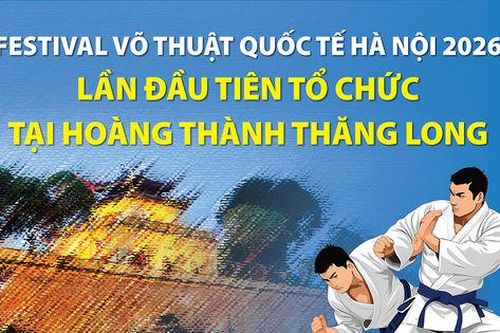Hà Nội lần đầu tổ chức Festival Võ thuật quốc tế tại Hoàng thành Thăng Long