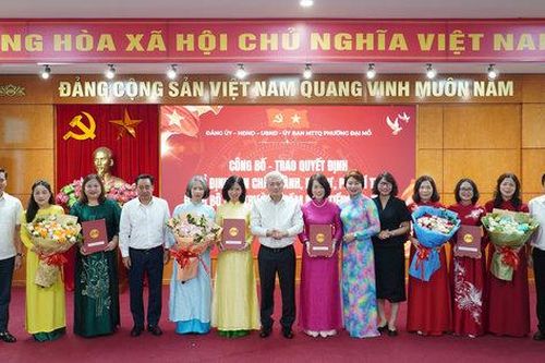 Phường Đại Mỗ còn 4 trường sau sắp xếp cơ sở giáo dục công lập