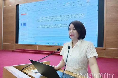 Phổ biến pháp luật về tín ngưỡng, tôn giáo cho 358 chức sắc, chức việc và tín đồ