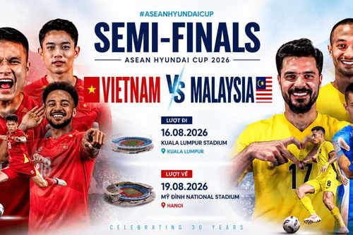 Đội tuyển Việt Nam gặp Malaysia tại bán kết ASEAN Championship 2026