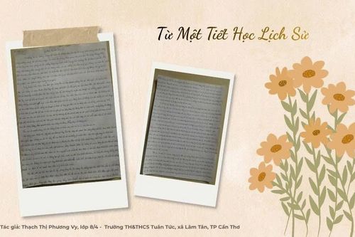 Từ một tiết học Lịch sử